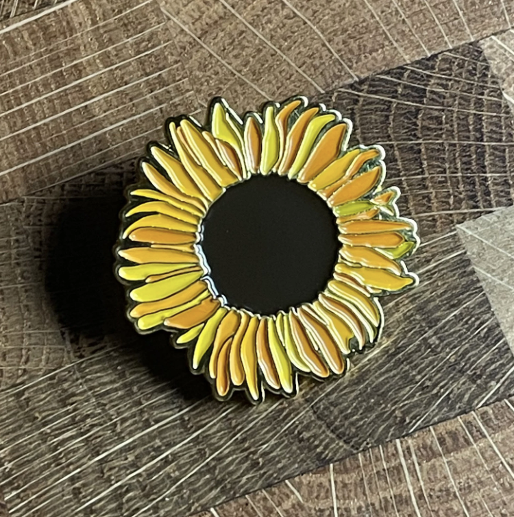 Sunflower Enamel Pin - B GRADE
