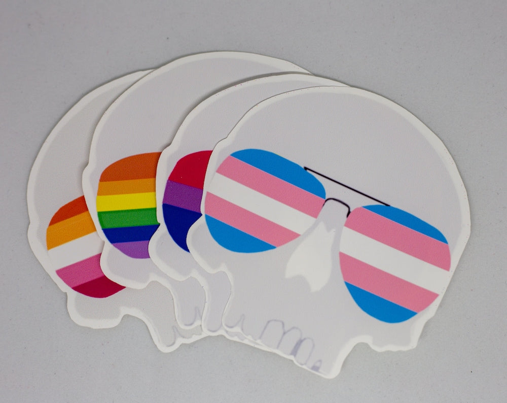 Pride Skull Stickers (CUSTOMIZABLE)