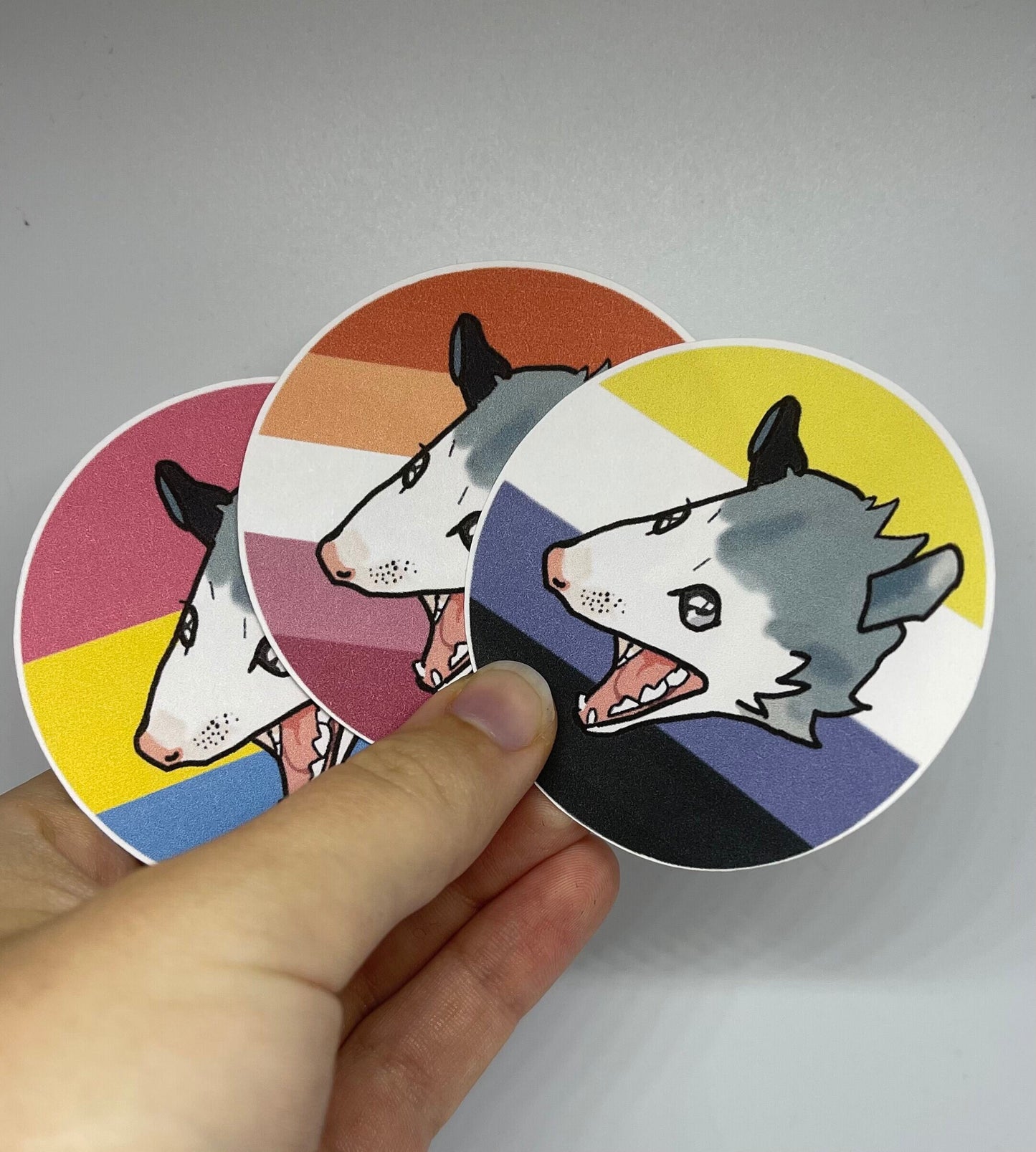 Screaming Pride Possum Stickers (CUSTOMIZABLE)