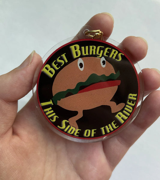 Nona the Ninth Burger Keychain